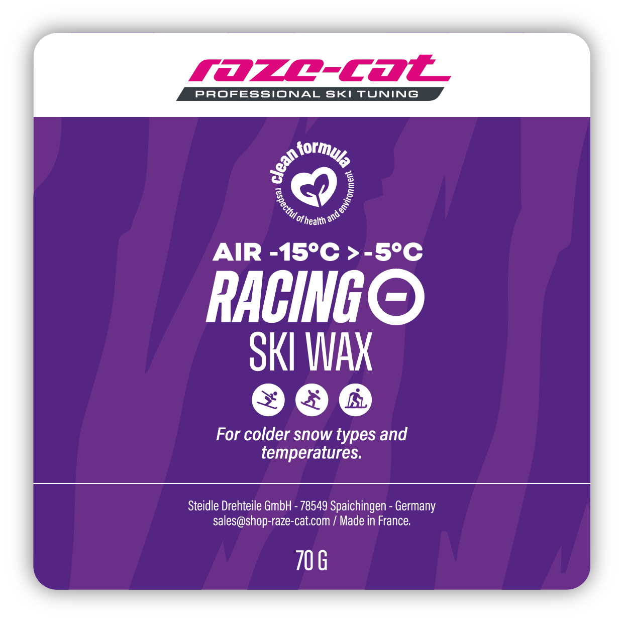 Ski wax | Racing Minus | Purple | raze-cat