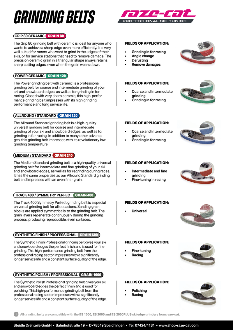 Load image into Gallery viewer, Sanding Belt ES 2000 raze-cat | Standard Red | Medium Grit 240