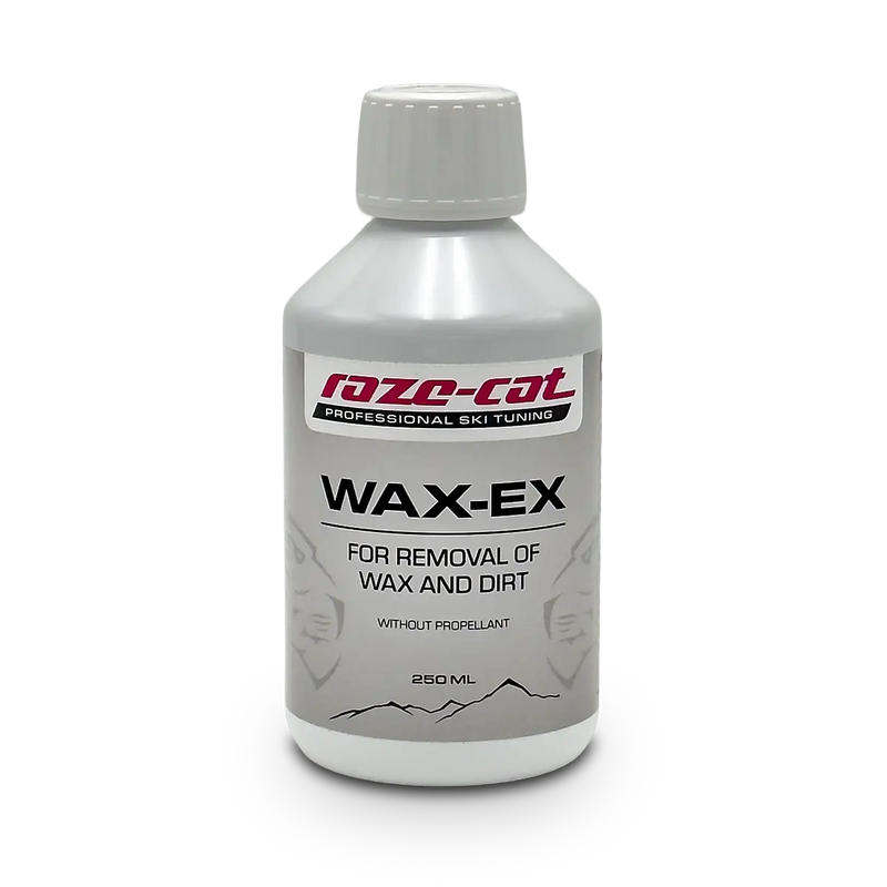 Load image into Gallery viewer, Weiße Plastikflasche mit grauem Etikett, auf dem steht: "WAX-EX / For Removal of Wax and Dirt (without propellant).