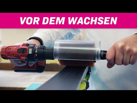 Laden und spielen Sie Video in Galerie -Viewer, Rotor-Bürste Bronze | professionelle Skibelagspflege | raze-cat