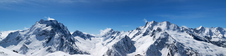 Panoramabild-Berge-Winter