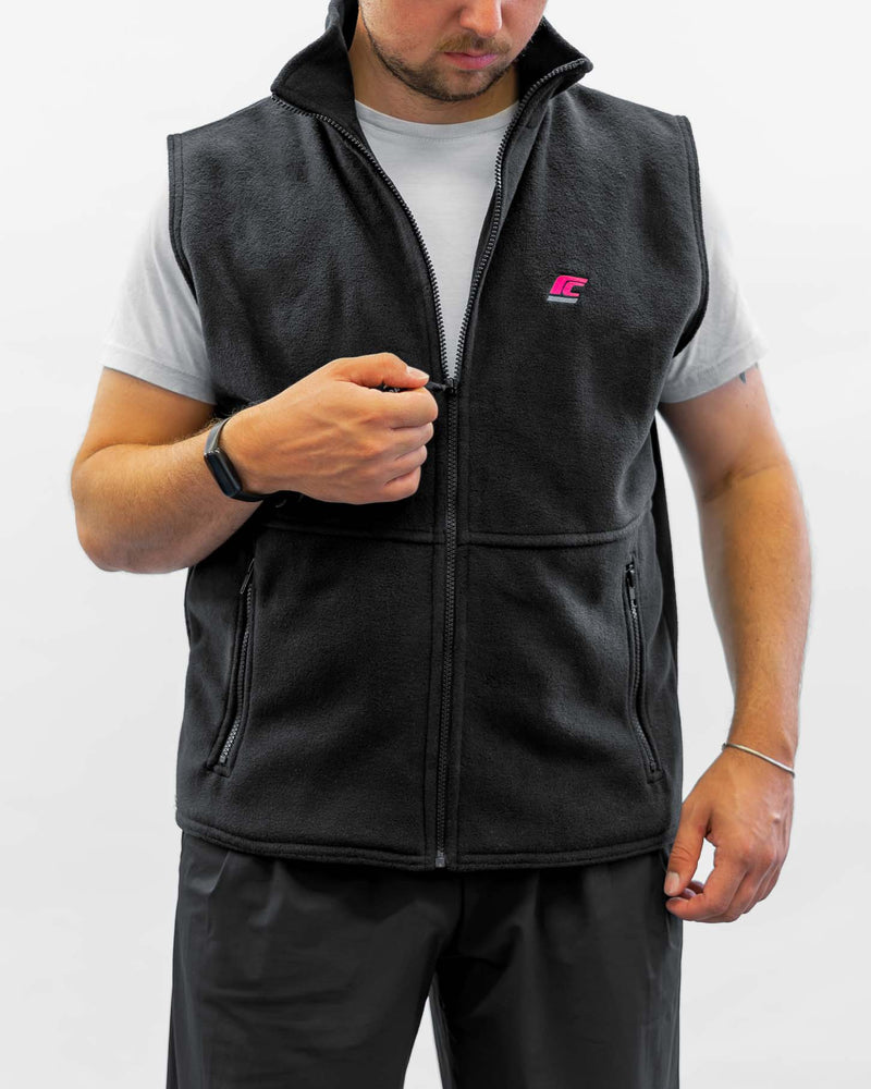 Lade das Bild in Galerie-Viewer, raze-cat Fleece Weste - Frontal 
