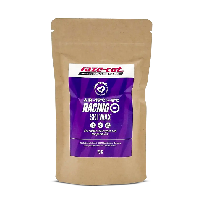 Brauner Recycling Ziplock-Beutel mit Aufkleber (lila mit Tigerstreifen).