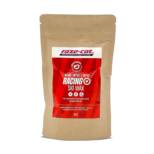 Brauner Recycling Ziplock-Beutel mit Aufkleber (rot mit Tigerstreifen).