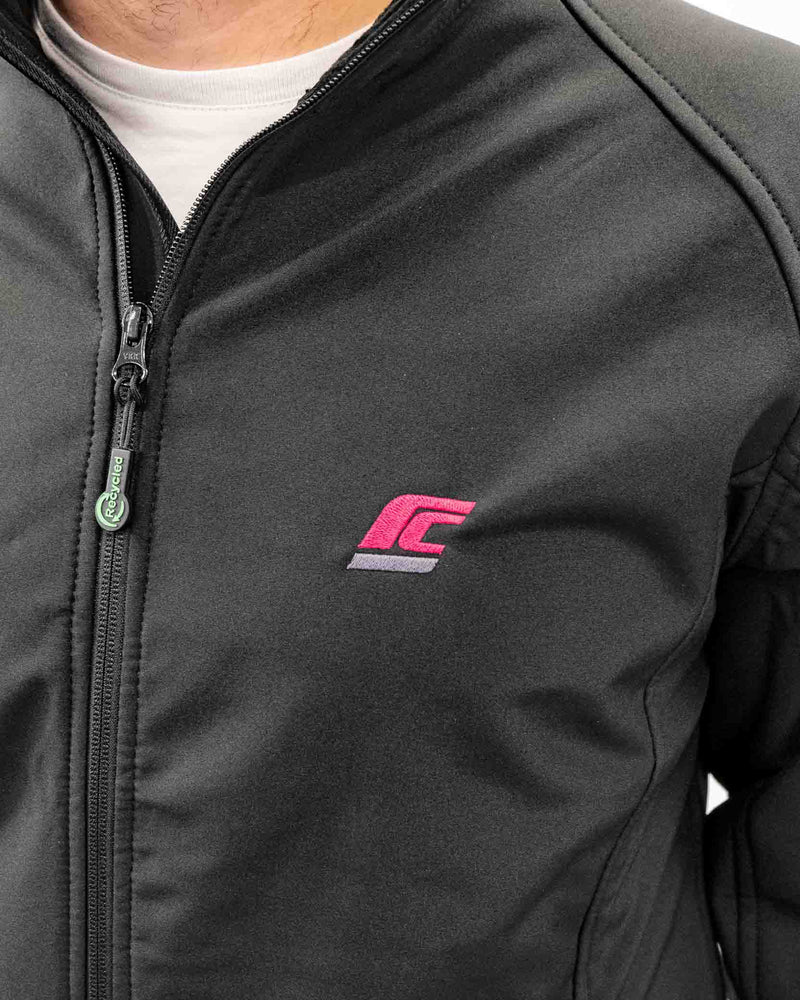 Lade das Bild in Galerie-Viewer, raze-cat Softshell Jacke - Detail Logo
