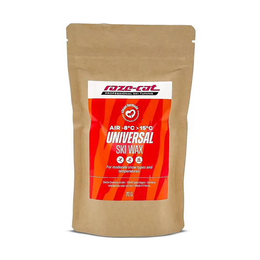 Brauner Recycling Ziplock-Beutel mit Aufkleber (orange mit Tigerstreifen).