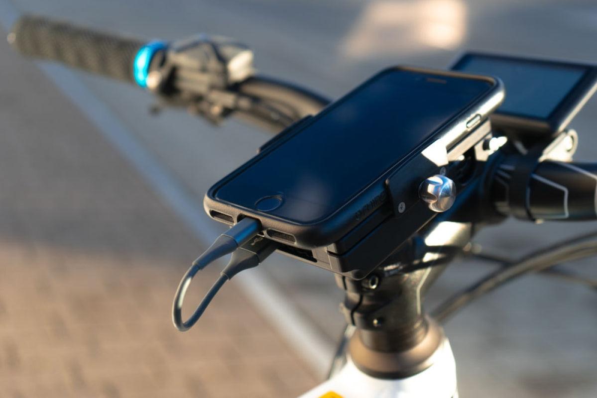 Handy-Halterung Fahrrad mit Akku | POWER MOUNT Slim | Profi-Set - raze-cat