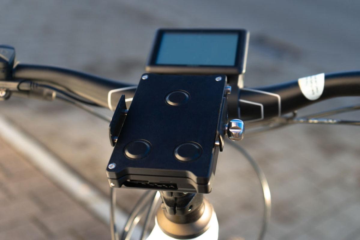 Handy-Halterung Fahrrad mit Akku | POWER MOUNT Slim | Profi-Set - raze-cat