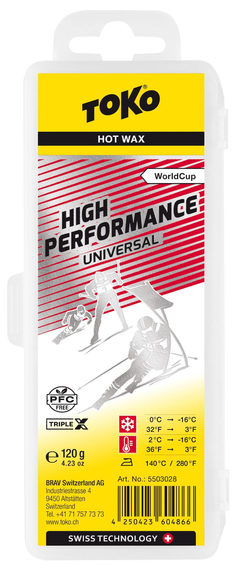 TOKO | Hot Skiwax High Performance | Universal | 120g